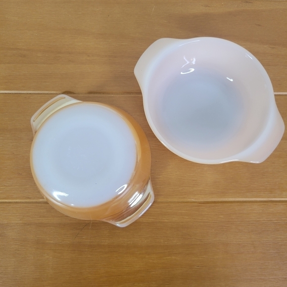 Vintage Peach Luster Anchor Hocking Fire King 12oz Ovenware - Picture 4 of 8
